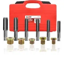 Thread Repair Kit - 114pc Oil Pan Drain Plug Kit with Screw Taps ABN 817633