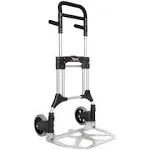 Vergo S300l Industrial Heavy Duty Folding Hand Truck Dolly, 400 lb Capacity, Silver