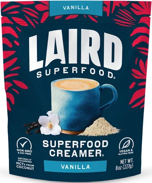 Laird Superfood Non-dairy Original Superfood Vanilla Coconut Powder Coffee Creamer