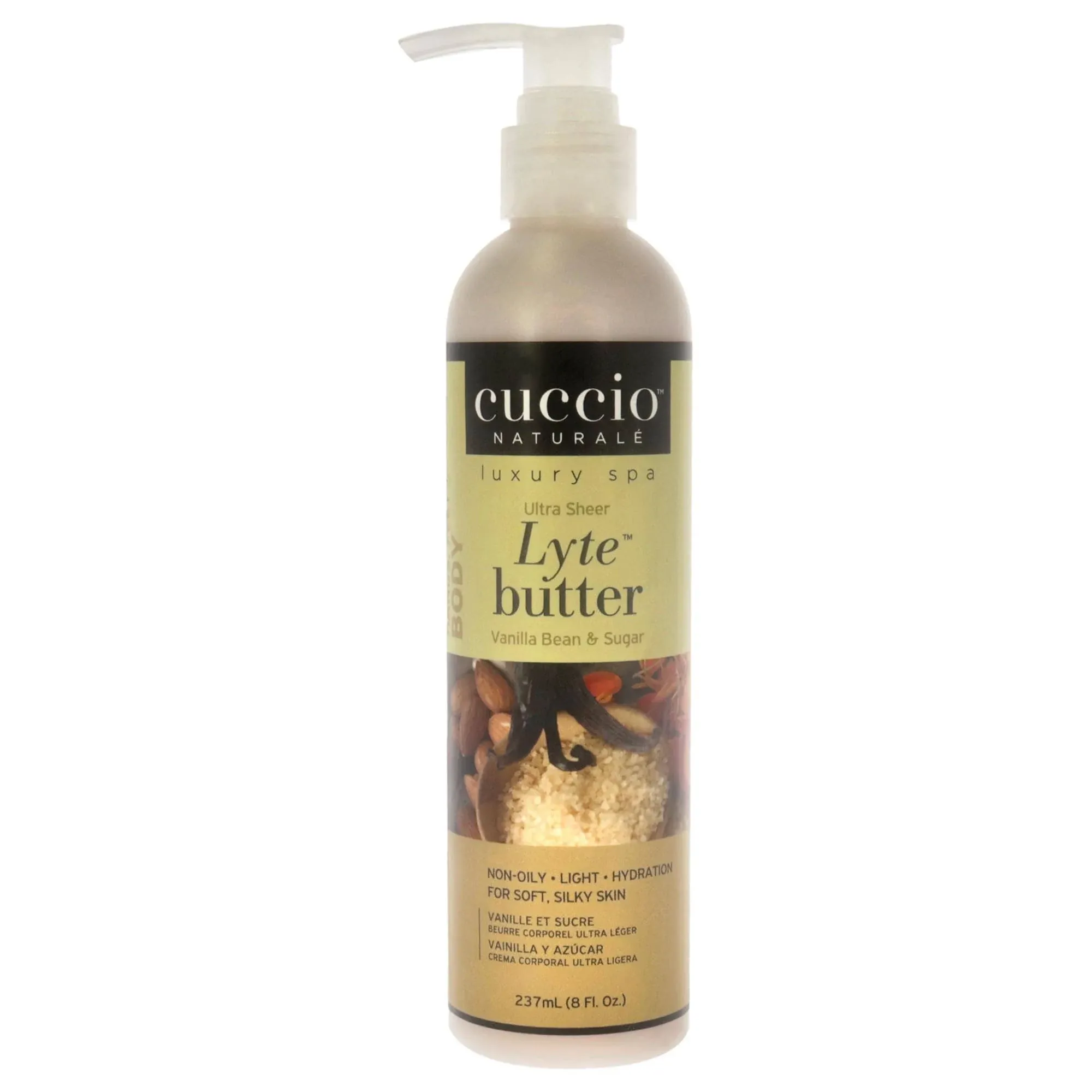 Cuccio Naturale Lyte Ultra Sheer Butter Vanilla Bean & Sugarcane - 8 oz / 237 mL