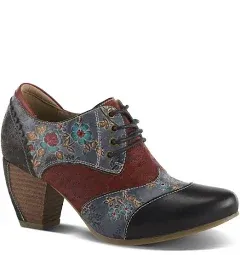 L'Artiste Adelvice-Fleur Ankle Bootie (Women) - Dark Plum