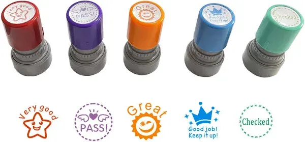 WAF Pack of 5 Sorted Teacher Stamps