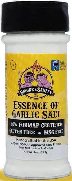 Smoke N Sanity Essence of Garlic Salt Monash Certified Low Fodmap