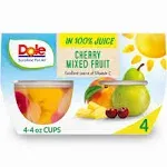 Dole 100% Cherry Mixed Fruit Juice (12 x 4 oz)