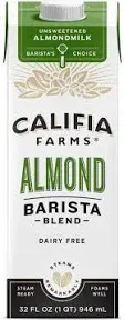 Califia Farms Barista Blend Dairy Free Almondmilk (32 fl oz)