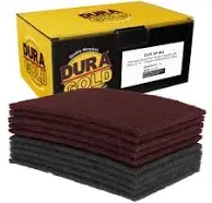 Dura-gold Premium 6" x 9" White Light Duty Scuff Pads, Box of 10 - Final Scuffing, Scouring, Cleaning, Cleansing Surfaces, Preparation - Automotive