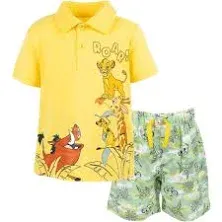 Disney Lion King Toddler Boys Polo Shirt and Shorts