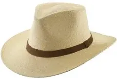 Scala | Outback Panama Hat w/ Leather Trim | Hats Unlimited