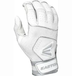 EASTON WALK OFF NX BATTING GLOVE PAIR WHITE ADULT MEDIUM