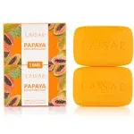 Papaya Brightening Soap, Exfoliating Face &amp; Body with Aloe Vera, Niacinamide, J