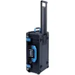 Blue &amp; Black Pelican 1535 Air case. No Foam / empty.  With wheels.