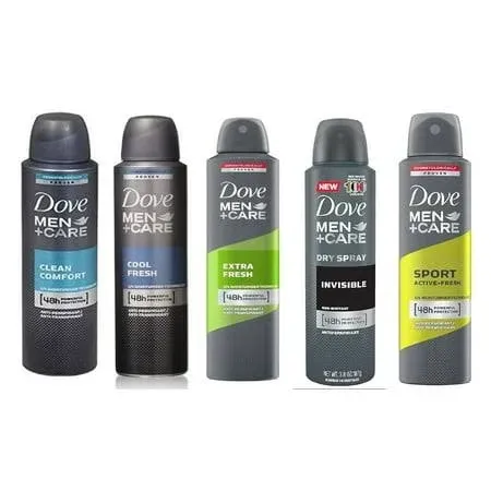 3 Pack Dove Men Body Spray (3X150ml/8.5oz<wbr/>, Mix within the available kinds)