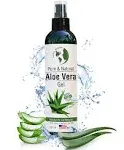 Organic Aloe Vera Gel from 100% Pure and Natural Cold Pressed Aloe - Great for F