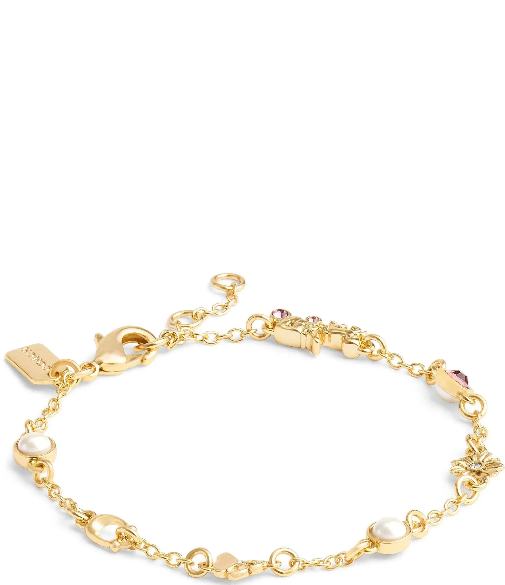 Coach Signature Charm Strand Bracelet