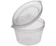 Edi Clear Plastic Disposable Portion Cups/Souffle Cup with Lids (100, 4 oz)