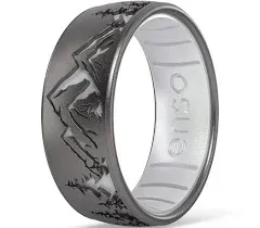 Enso Rings Etched Silicone Ring