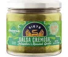 Siete Taqueria Style Salsa Jalapenos & Roasted Garlic