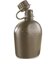 New U.S. Military Surplus 1 Quart Canteen with Previously Issued Outdoor Camping