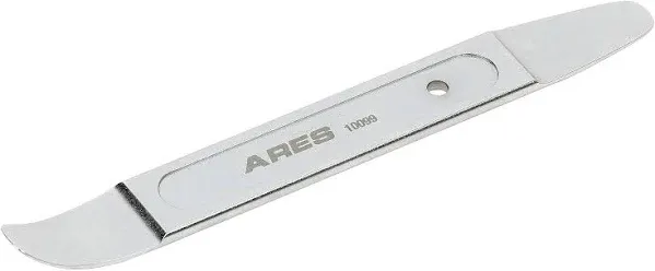 ARES 46018-2-Piece Stainless Steel Prybar Scraper Set - Ultra Sharp Scrapers Remove Residue from Steel, Aluminum, and More - Prybar Ends Offer Extra Leverage - Built-In Nail Puller and Bottle Opener