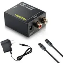 Musou Digital Optical Coax to Analog RCA Audio Converter Adapter