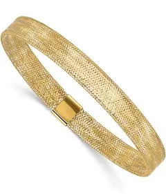 14K Polished Stretch Bangle