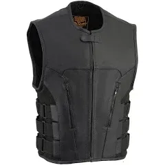 Milwaukee Leather Men's Bullet Proof Style Swat Rider Leather Vest