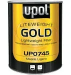 U-Pol Products 0745 Flyweight Gold Lightweight Body Filler - 3 Liter