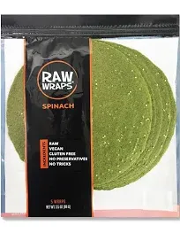 Green Leaf Foods Spinach Raw Wraps