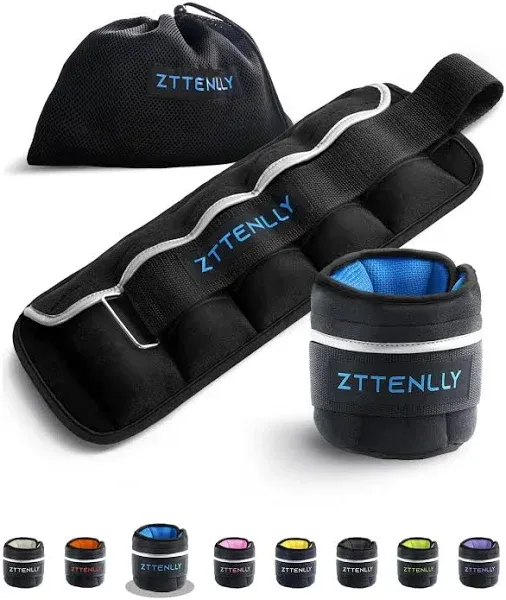 ZTTENLLY Adjustable Ankle Weights with Carry Bag