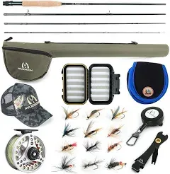 M MAXIMUMCATCH Maxcatch Extreme Fly Fishing Combo Kit 3/5/6/8 Weight, Starter Fly Rod and Reel Outfit