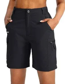 Viodia Women's 7" Hiking Cargo Shorts with Pockets Quick Dry Lightweight Shorts for Women's Golf Casual Summer Shorts