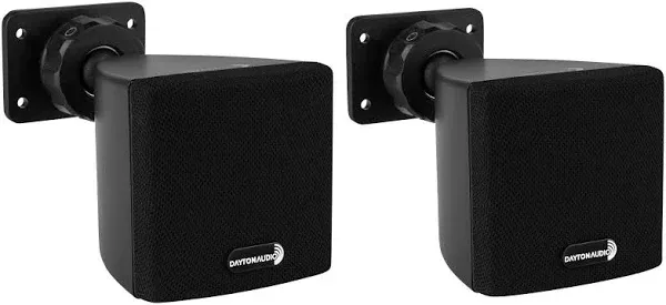 Dayton Audio SAT3B 3" Cube Speaker Pair