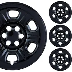 Pacrim 16" Gloss Black Wheel Skin Set for Nissan Frontier S (2005-2024)