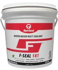 Red Devil 0841DW F-Seal 181 Fiber Reinforced Water Based Duct Sealant, 1 Gallon,