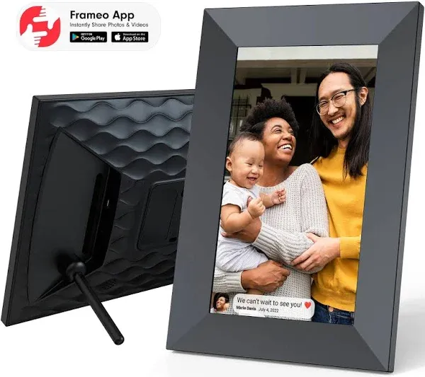 ONN 10” Wi-Fi Digital Picture Frame Send Photos & Videos Instantly via The Free Frameo App 100096733