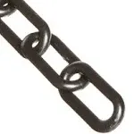 Mr. Chain Heavy Duty Plastic Chain Barrier, 2"x25'L, Black 51003-25