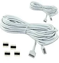 RGBZONE 2 Pack 5M 16.4ft Extension Cable