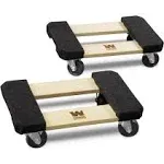 WEN 1320-Pound Capacity 12-by-18-Inch Hardwood Furniture Dolly, 2-Pack