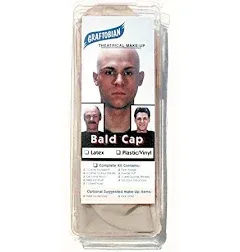 Graftobian Premium Plastic/Vinyl Bald Cap with Instructions