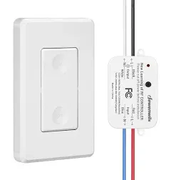 Wireless Light Switch, No Wiring, Programmed and Expandable, 100 Ft R