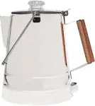 Percolator Coffee Pot — Large Coffee Pot, NO Aluminum or Plastic 14 Cup