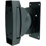 Monoprice Adjustable 22 lb. Capacity Speaker Wall Mount Brackets (Pair) Black, 139488