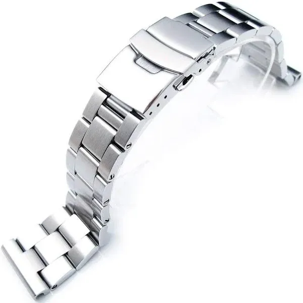 22mm Stainless Steel Watch Band Super Boyer Straight End Bracelet Brushed