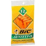 BIC Single Blade Razor, Sensitive, 12 Ct