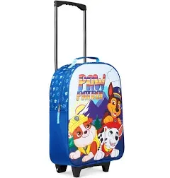 Paw Patrol Carry On Suitcase for Kids Foldable Trolley Hand Luggage Bag Travel Bag with Wheels Cabin Bag Wheeled Bag with Handle Chase Rubble