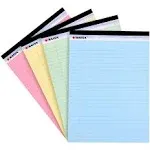 KAISA Colored Legal Pad Writing Pads 8.5x11 inch Wide Ruled 40 Sheets/Pad 20l...