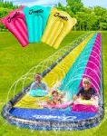 Jambo XL Premium Slip Splash and Slide with 3 Bodyboards, Heavy Duty Water Slide with Advanced 3-Way Water Sprinkler System, Backyard Waterslide