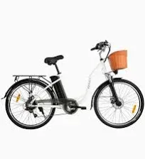 DYU 26&#034; Commuter Electric Bike for Adults, 350W 36V 12.5AH,6-Speed<wbr/>, Cruiser City