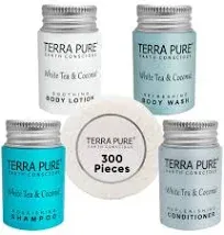 Terra Pure White Tea and Coconut Hotel Soaps and Toiletries Bulk Set