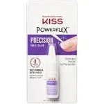 KISS PowerFlex Precision Nail Glue - Fast Drying Adhesive for Glue-On Nails & Repairs with Precision Tip Nozzle, Ideal for Tips & Wraps, Net Wt. 0.10 oz (3g)